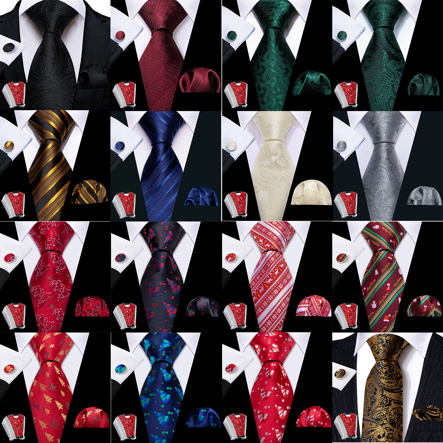 Neck Tie Set Box - 5pcs/Set Mens Ties for Men with