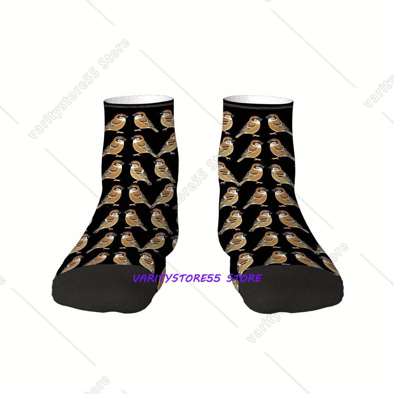 Men Accessories Fashion - Sparrows Socks Harajuku Sweat Absorbing Stockings
