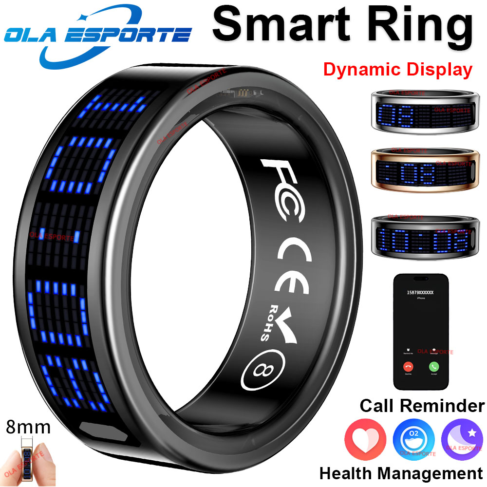 Men'S Accessories Display - 2025 Smart Ring Men Women LED