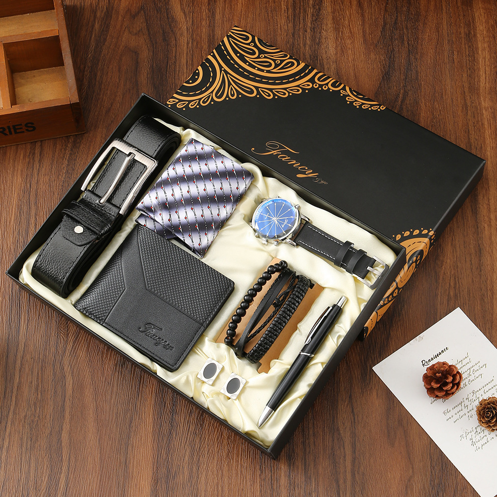 Cufflink Box Set - New Men Gift Set with Box