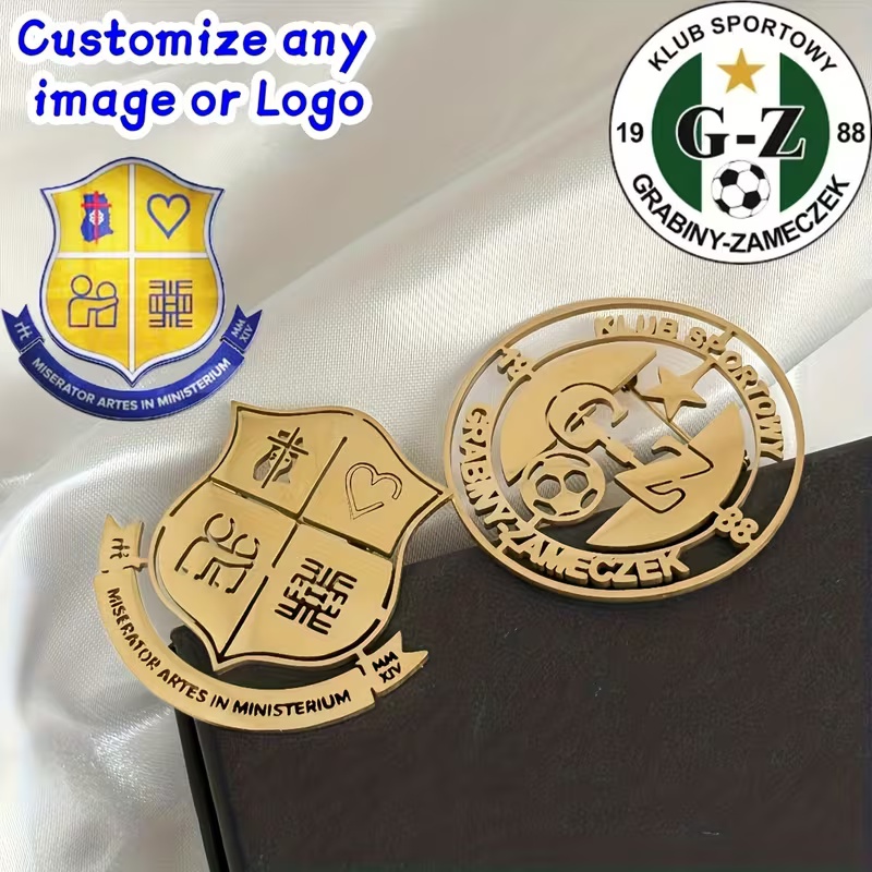 Custom Logo Brooch Simple Crea - Men Accessories Brooch 评论和价格