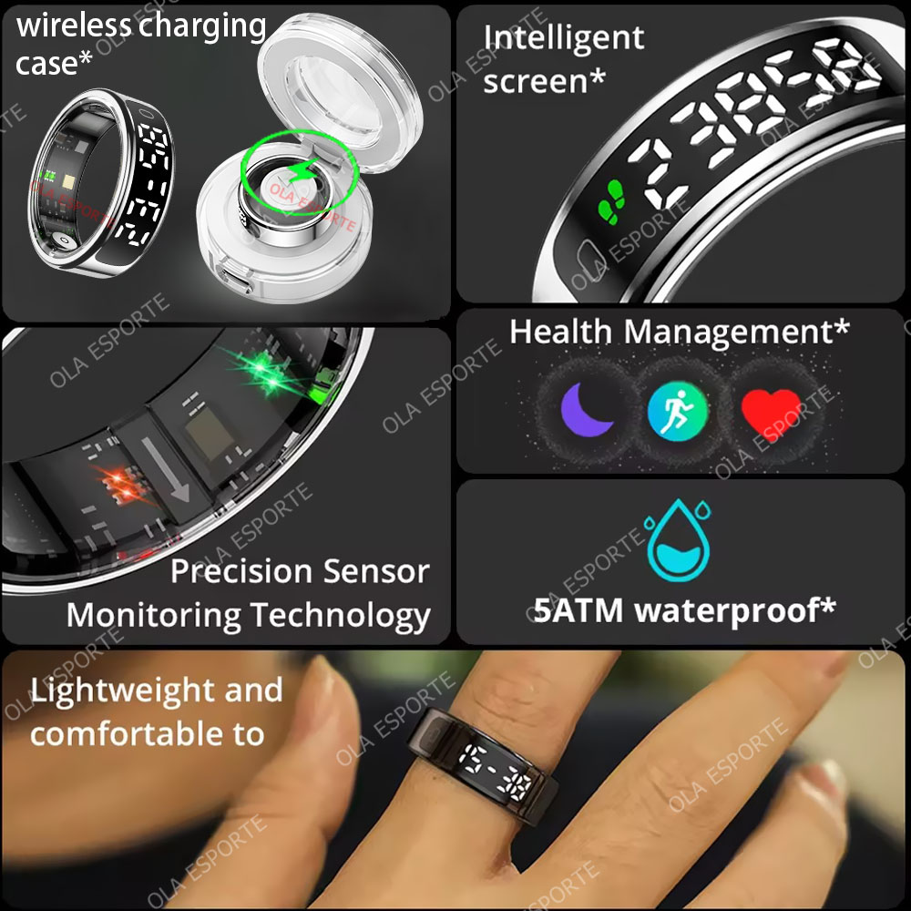 R13 Smart Ring with Display Sc - Men'S Accessories Display 评论和价格