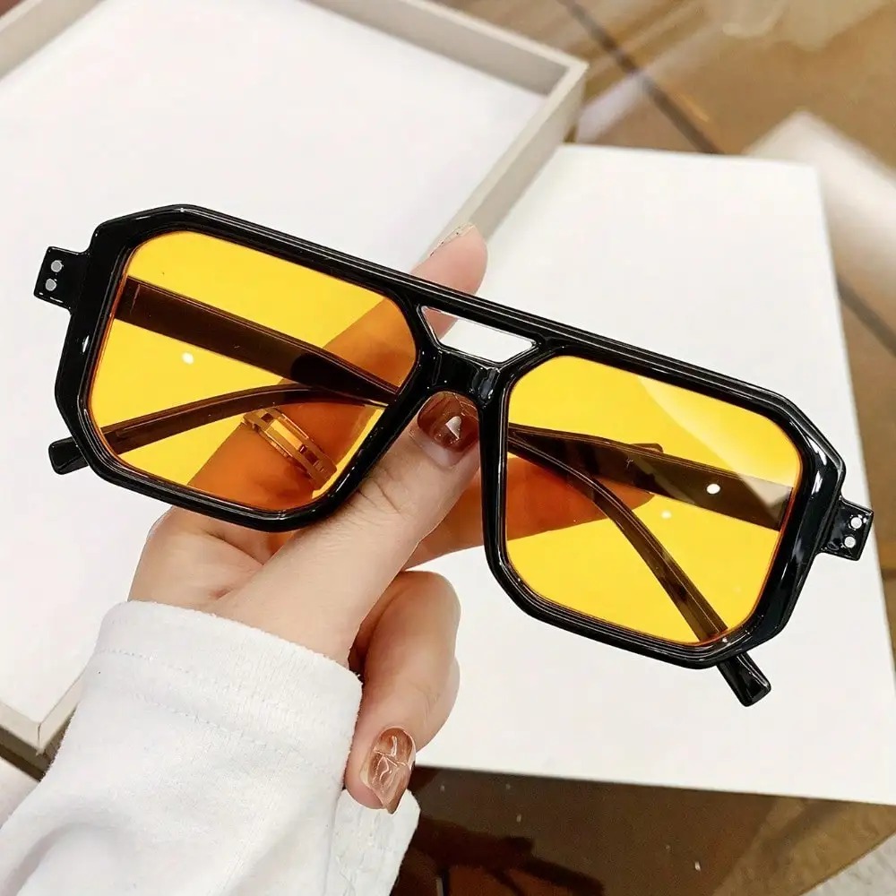 One Pair Of Neutral Square Ret - Men Accessories Fashion 评论和价格