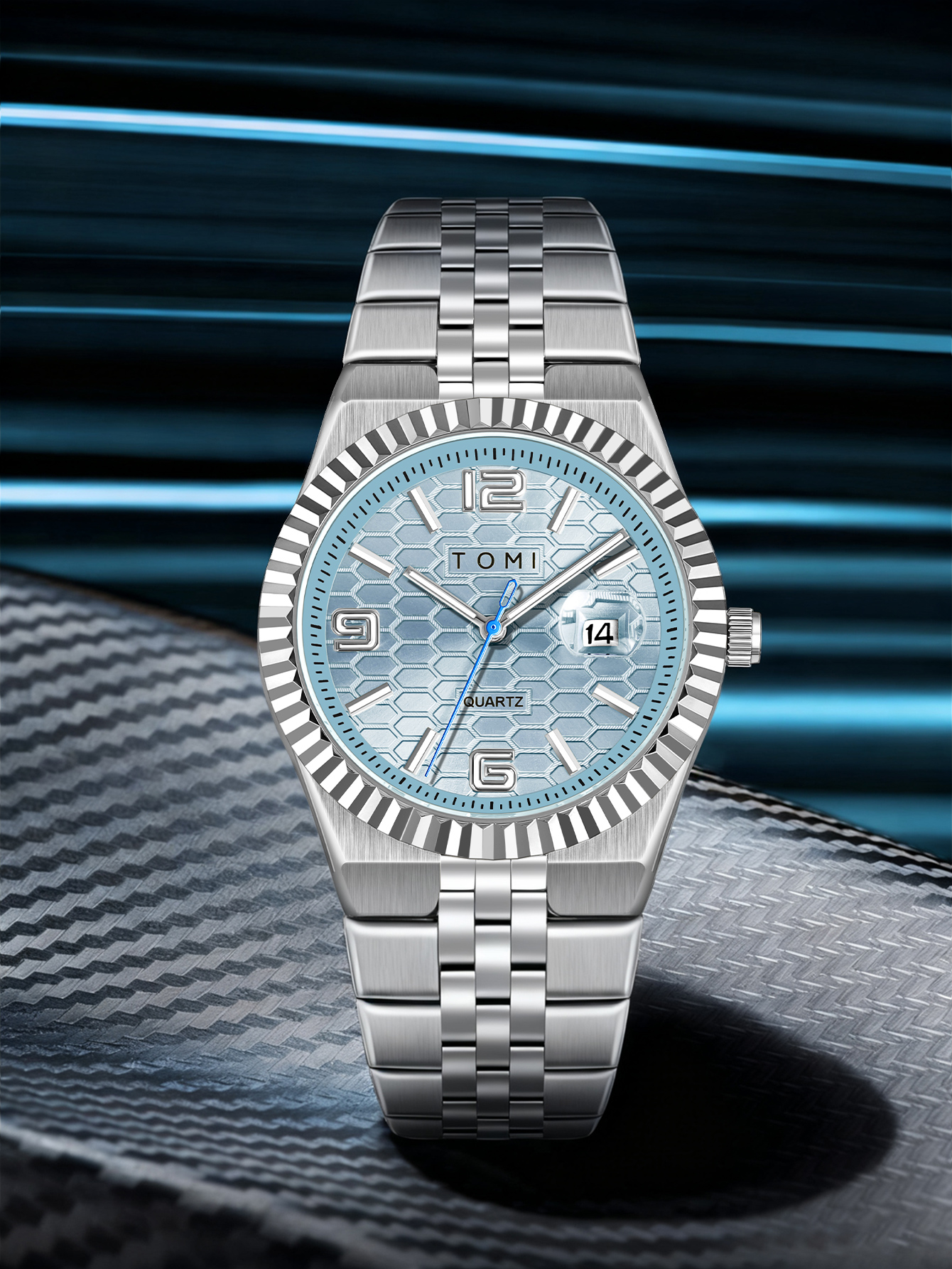 TOMI Luxury Men's Watch Steel  - Cufflink Box Set 评论和价格