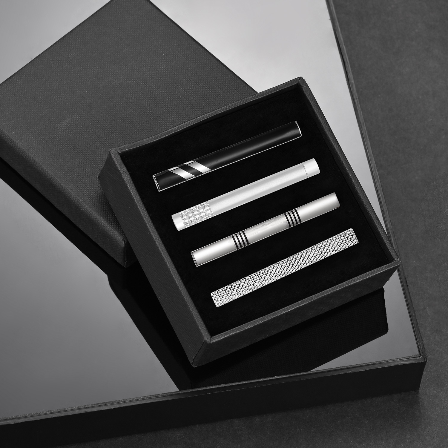 Tie Clip For Men Business Part - Cufflink Box Set 评论和价格