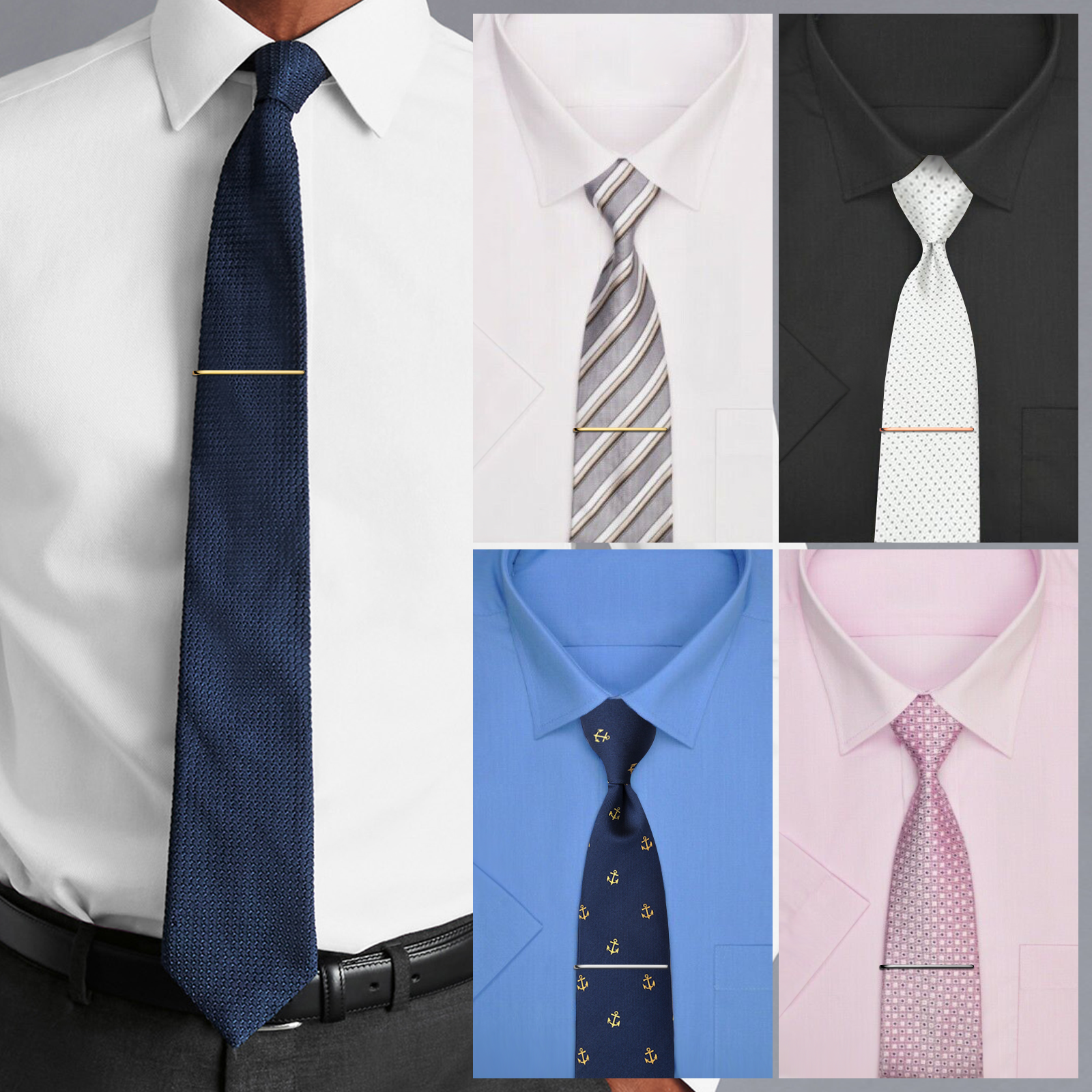 HAWSON Tie Clips for Men 4Pcs  - Cufflink Box Set 评论和价格