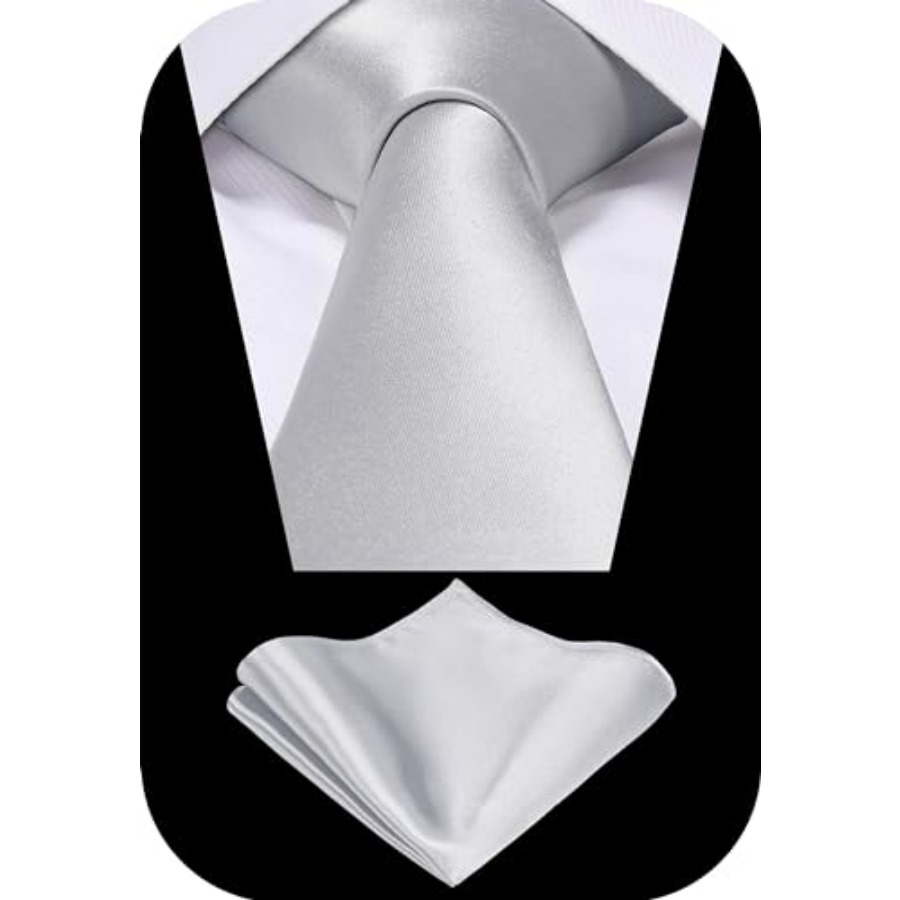 TIE G 5pcs Tie Set in WHITE OR - Cufflink Box Set 评论和价格
