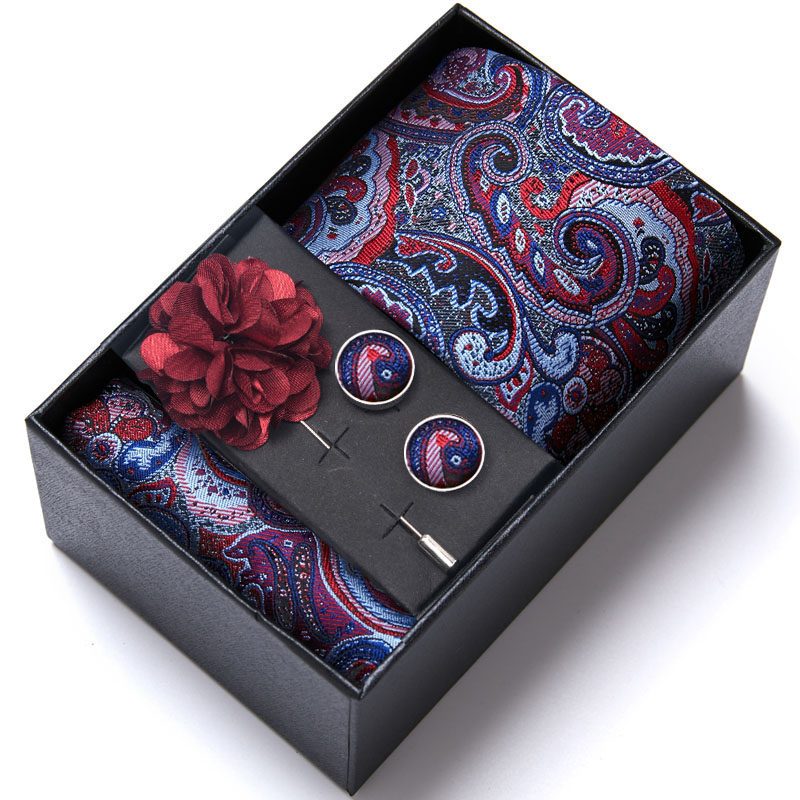 Men's suit accessories, 4-piec - Neck Tie Set Box 评论和价格