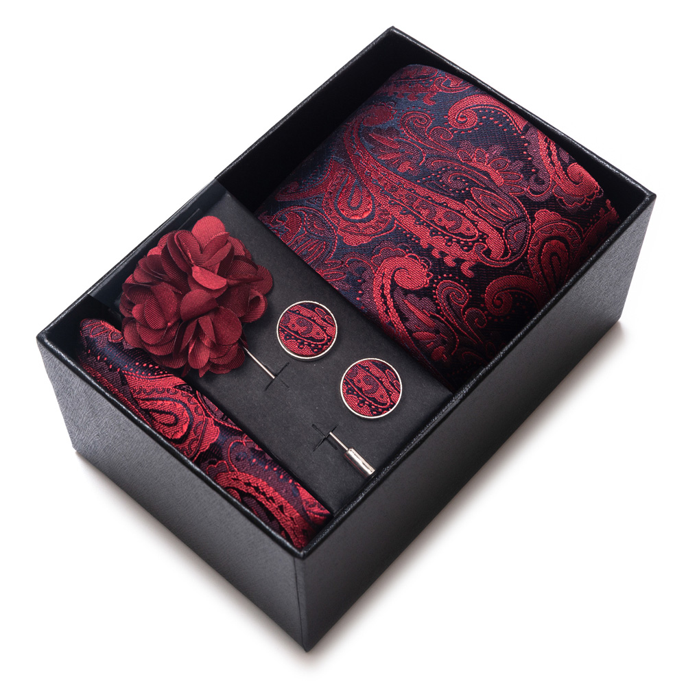 Men's suit accessories, 4-piec - Neck Tie Set Box 评论和价格