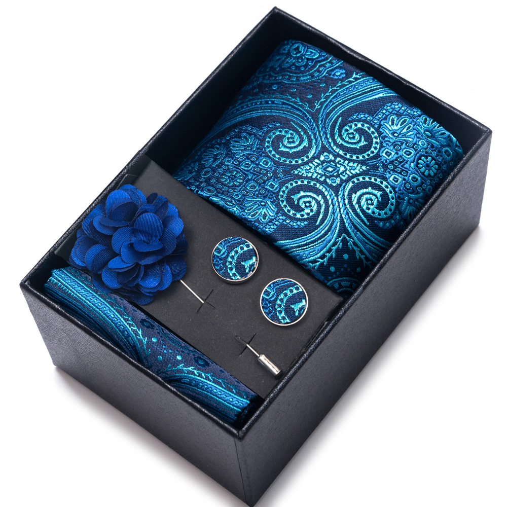 Men's suit accessories, 4-piec - Neck Tie Set Box 评论和价格