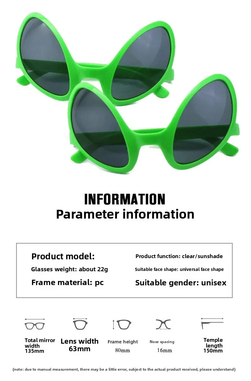 Green Alien Martian Quirky Sun - Men Accessories Fashion 评论和价格