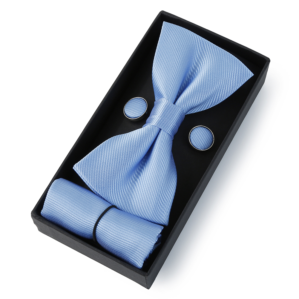 HUISHI Classic Black Bowtie Bo - Cufflink Box Set 评论和价格