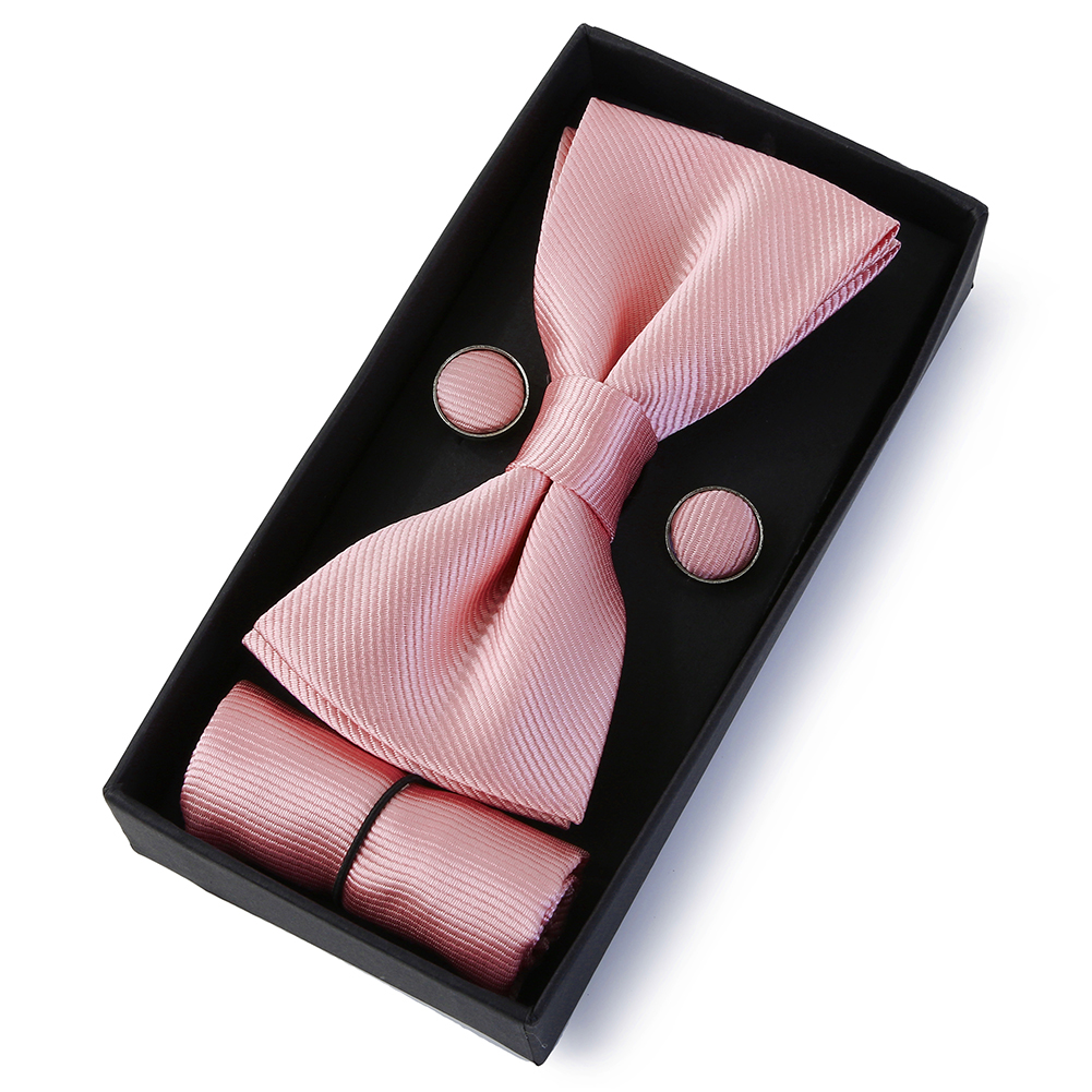 HUISHI Classic Black Bowtie Bo - Cufflink Box Set 评论和价格