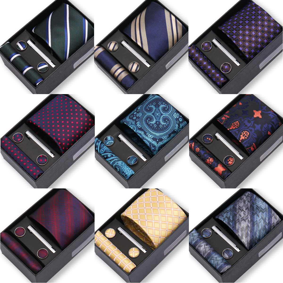 Top Quality Tie Set Gift Box N - Neck Tie Set Box 评论和价格