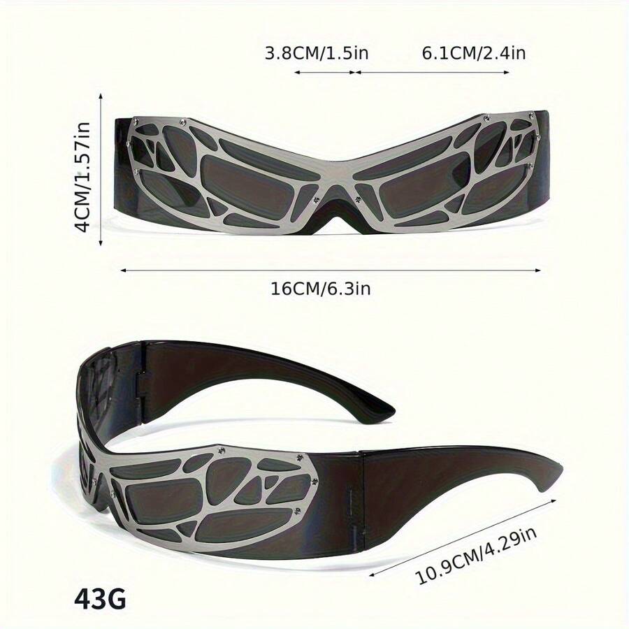 Futurist Punk Hip Hop Sunglass - Men Accessories Fashion 评论和价格