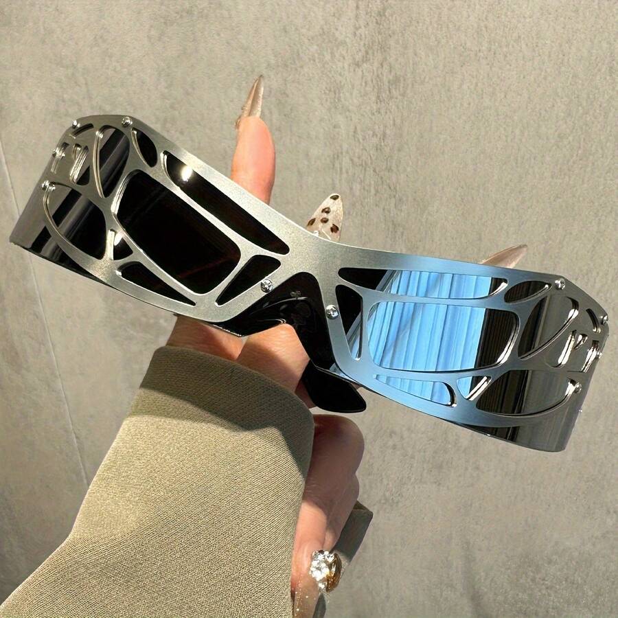 Futurist Punk Hip Hop Sunglass - Men Accessories Fashion 评论和价格