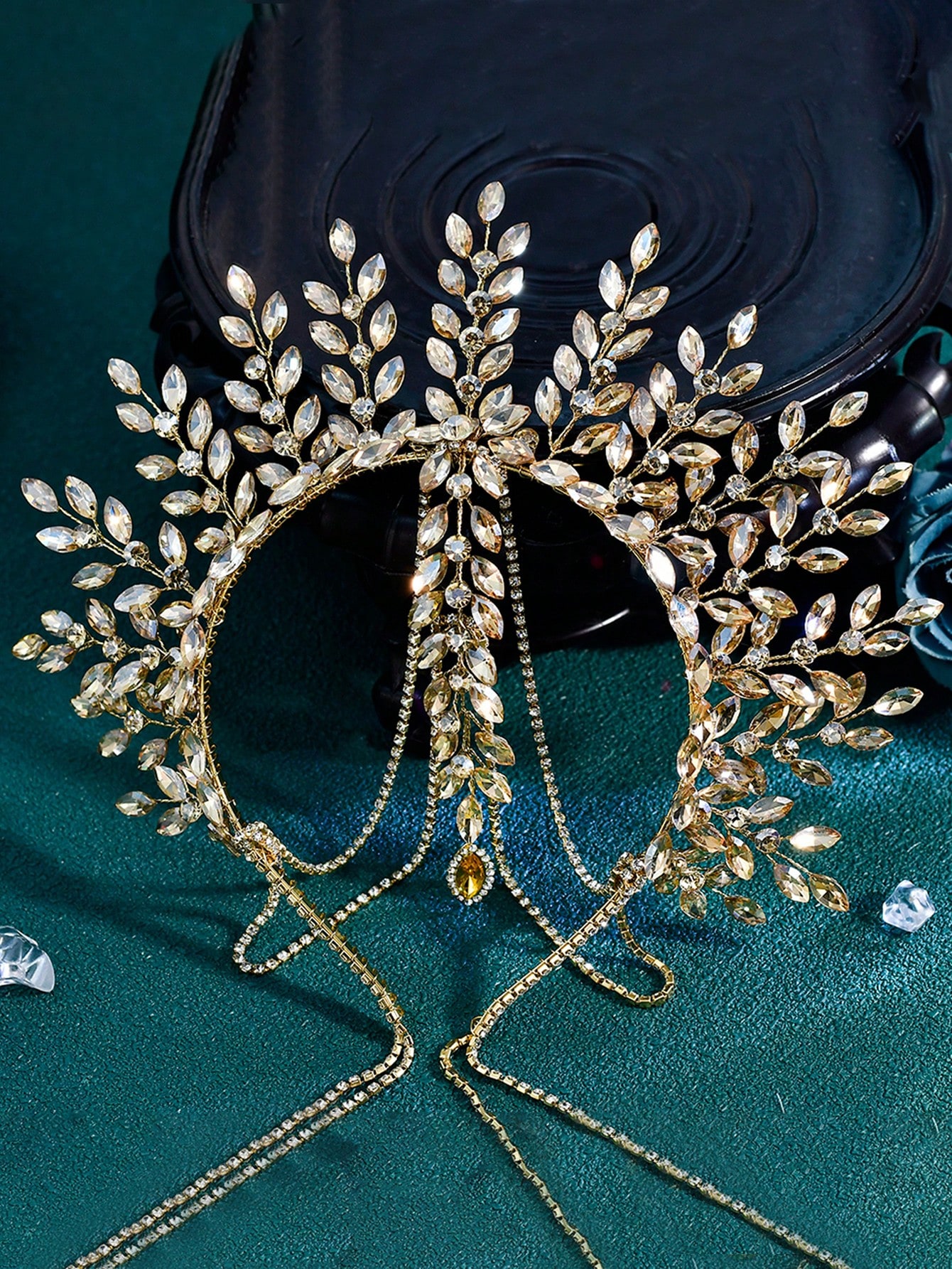 1pc Luxurious Bridal Crown Hea - Men Accessories Fashion 评论和价格