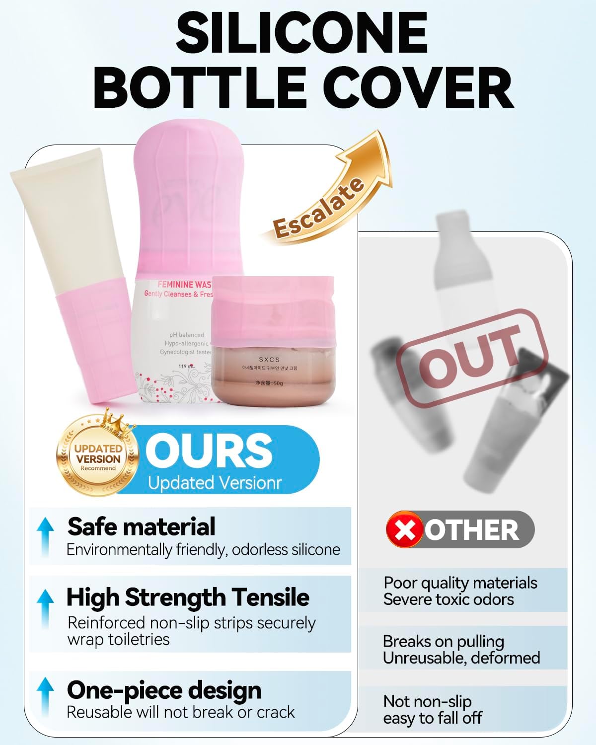 16 Pack Silicone Bottle Covers - Men'S Accessories Essentials 评论和价格