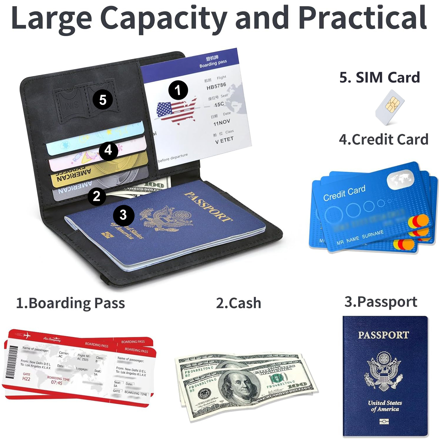 Passport Holder Wallet Cover T - Men'S Accessories Essentials 评论和价格