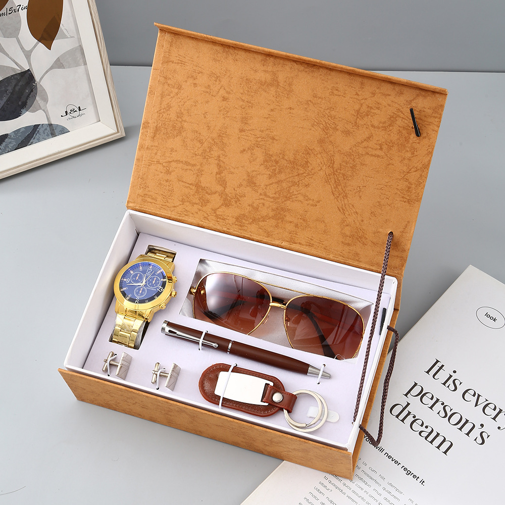 New Watch Men's Gift Set with  - Cufflink Box Set 评论和价格