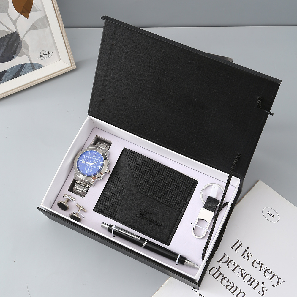 New Watch Men's Gift Set with  - Cufflink Box Set 评论和价格