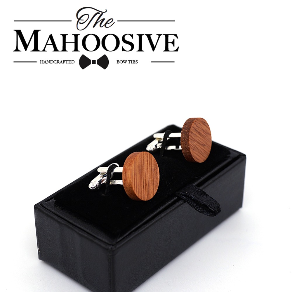 MAHOOSIVE Wooden Cufflinks Wed - Cufflink Box Set 评论和价格