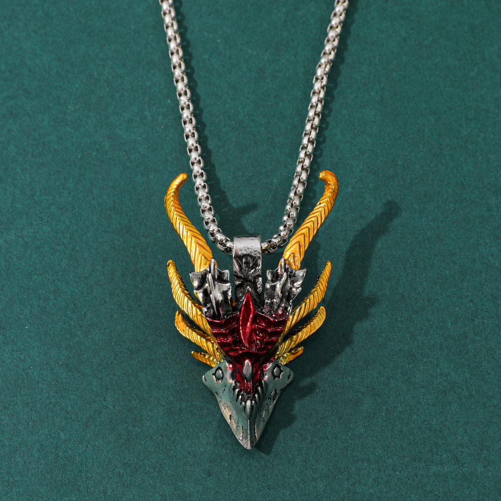 Retro Hip-Hop Evil Dragon Head - Men Accessories Fashion 评论和价格