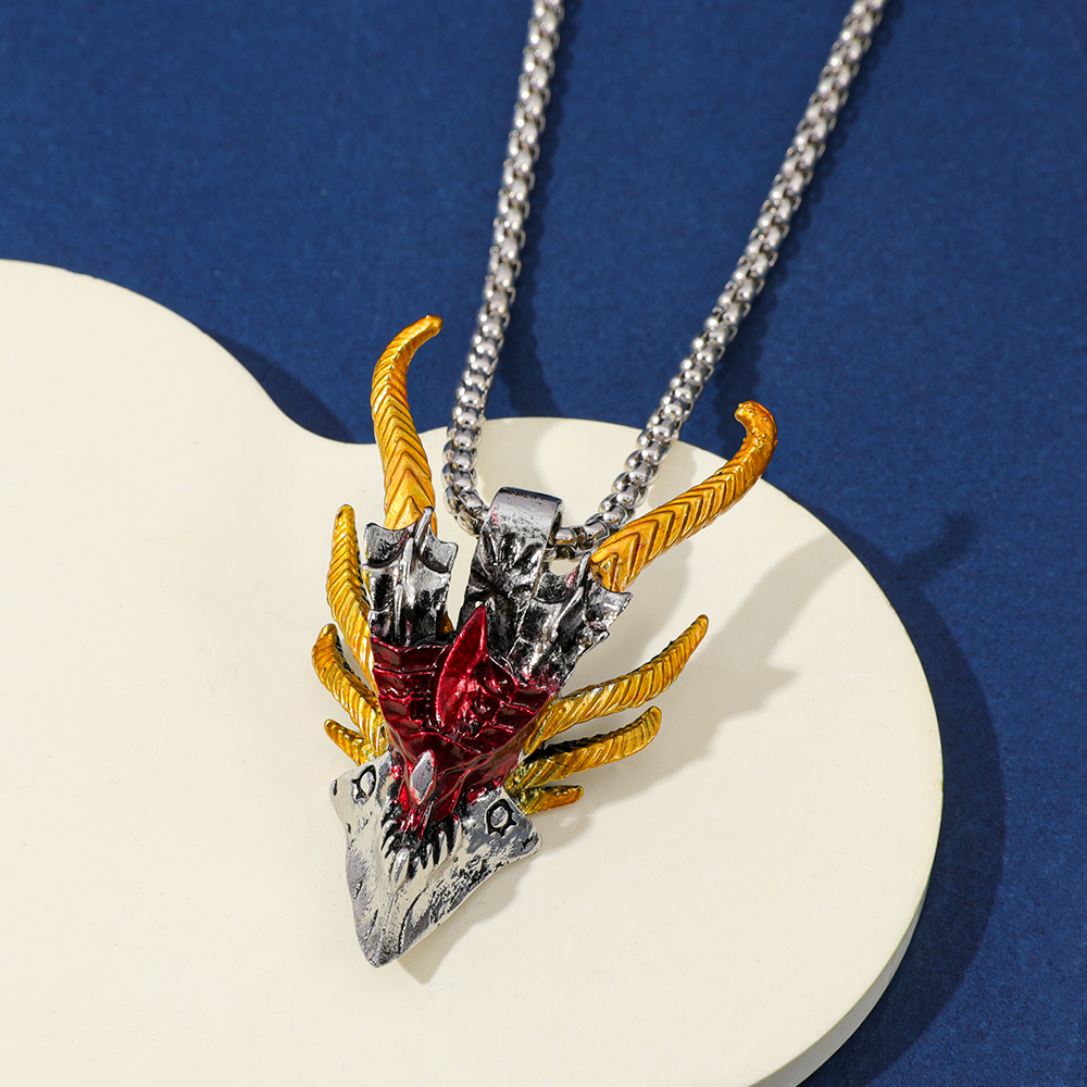 Retro Hip-Hop Evil Dragon Head - Men Accessories Fashion 评论和价格