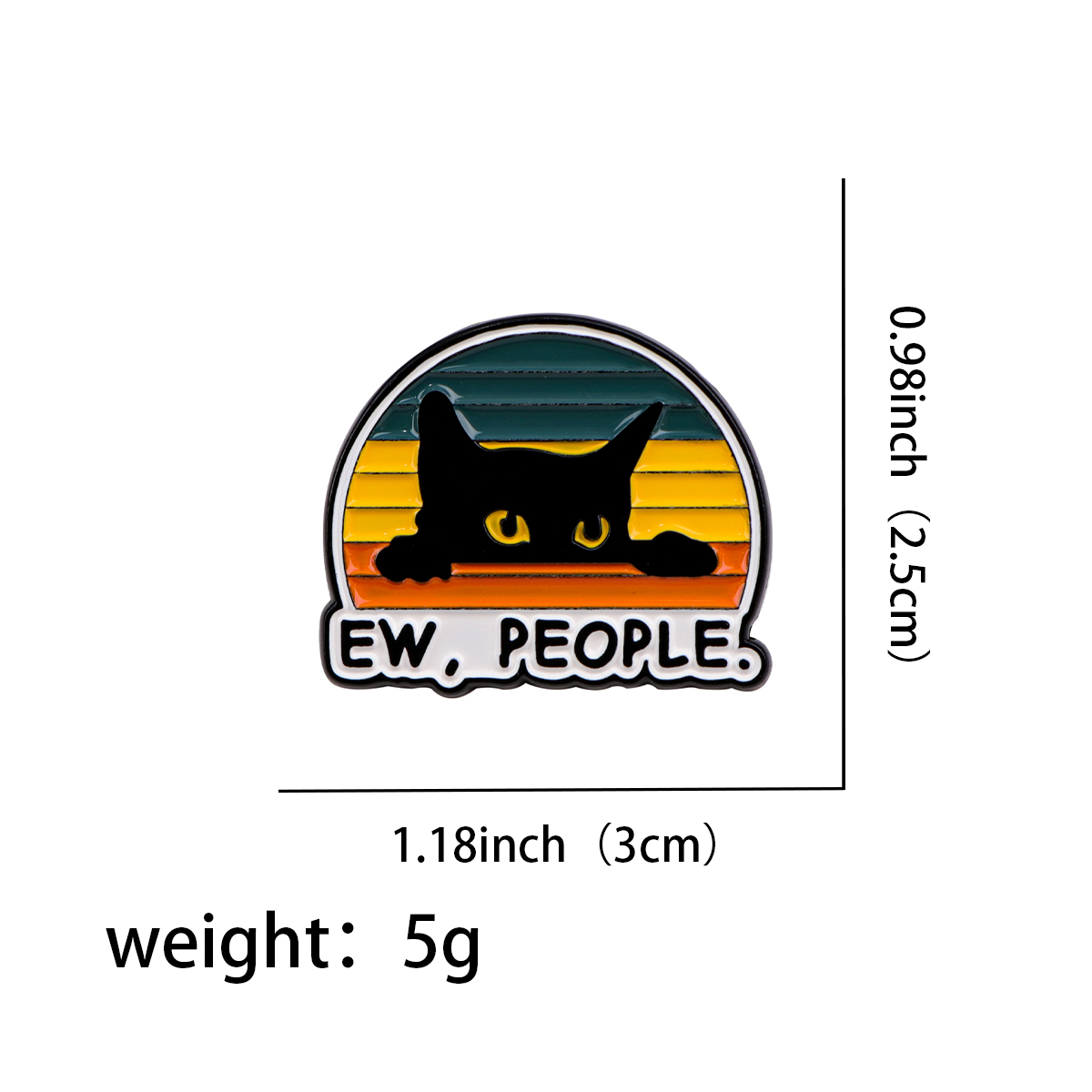 EW PEOPLE Enamel Pin Funny Sar - Men Accessories Brooch 评论和价格