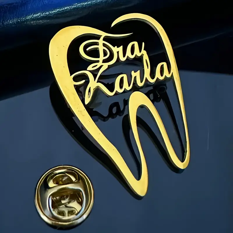 1PC Customized Teeth Dentist N - Men Accessories Brooch 评论和价格