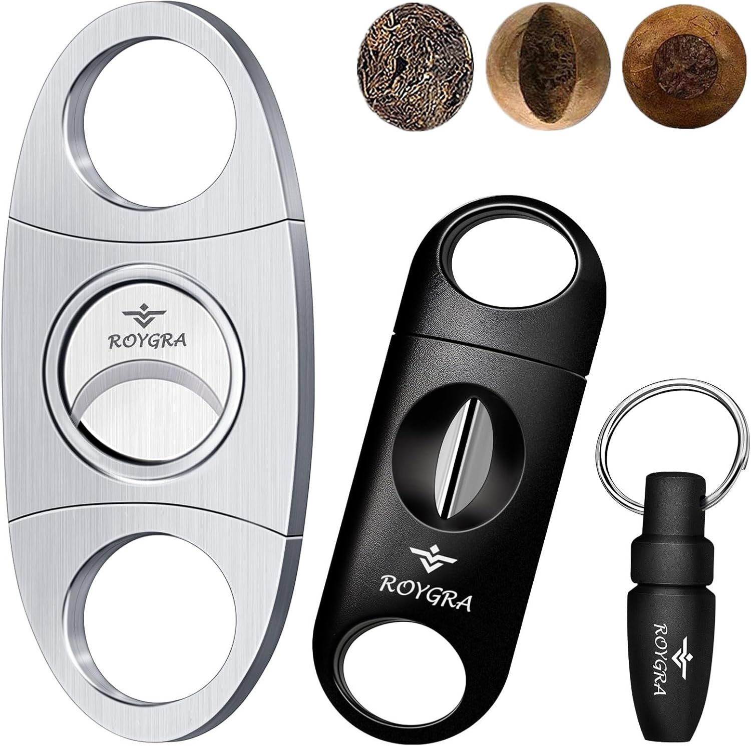 Cigar Cutter Set 3 Pack, Stain - Men'S Accessories 评论和价格