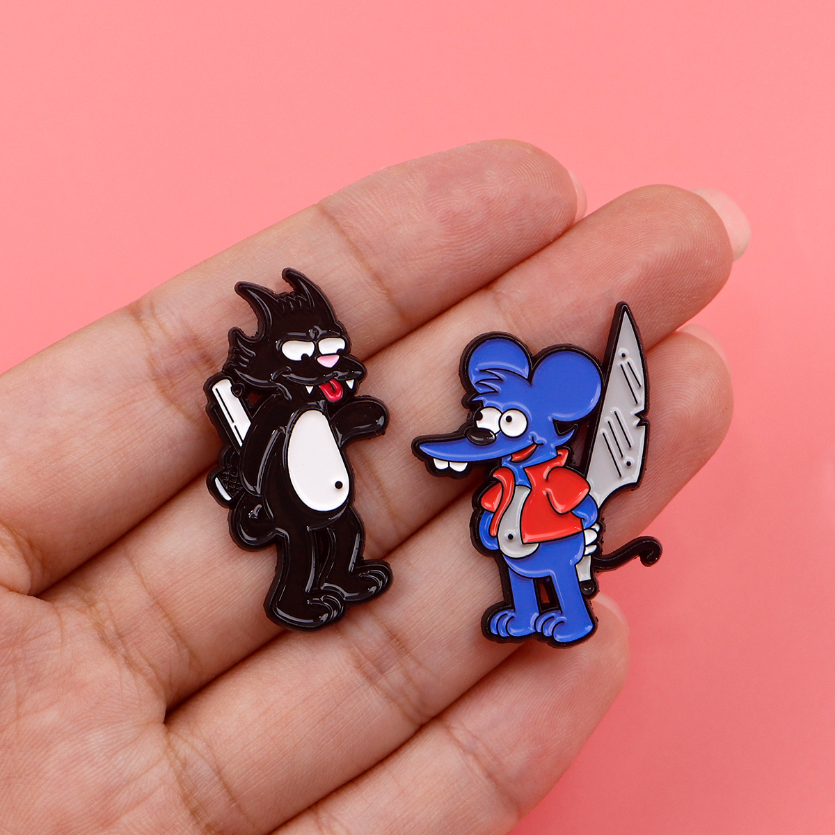 Cute Mouse Enamel Pin Cartoon  - Men Accessories Brooch 评论和价格