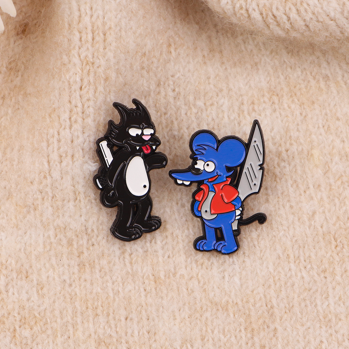 Cute Mouse Enamel Pin Cartoon  - Men Accessories Brooch 评论和价格
