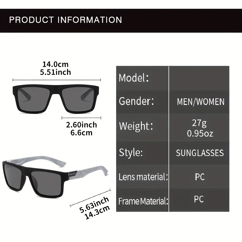 Fashion Travel Square Polarize - Sunglasses Polarized Men 评论和价格