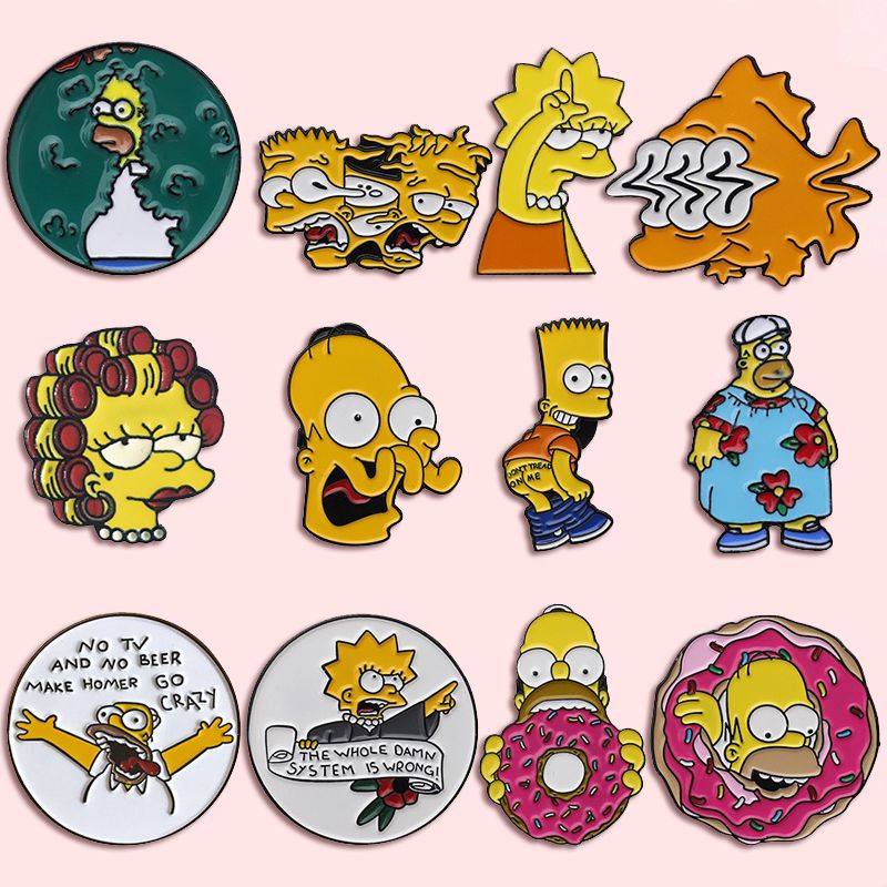 The Simpsons Homer J. Simpson  - Men Accessories Brooch 评论和价格