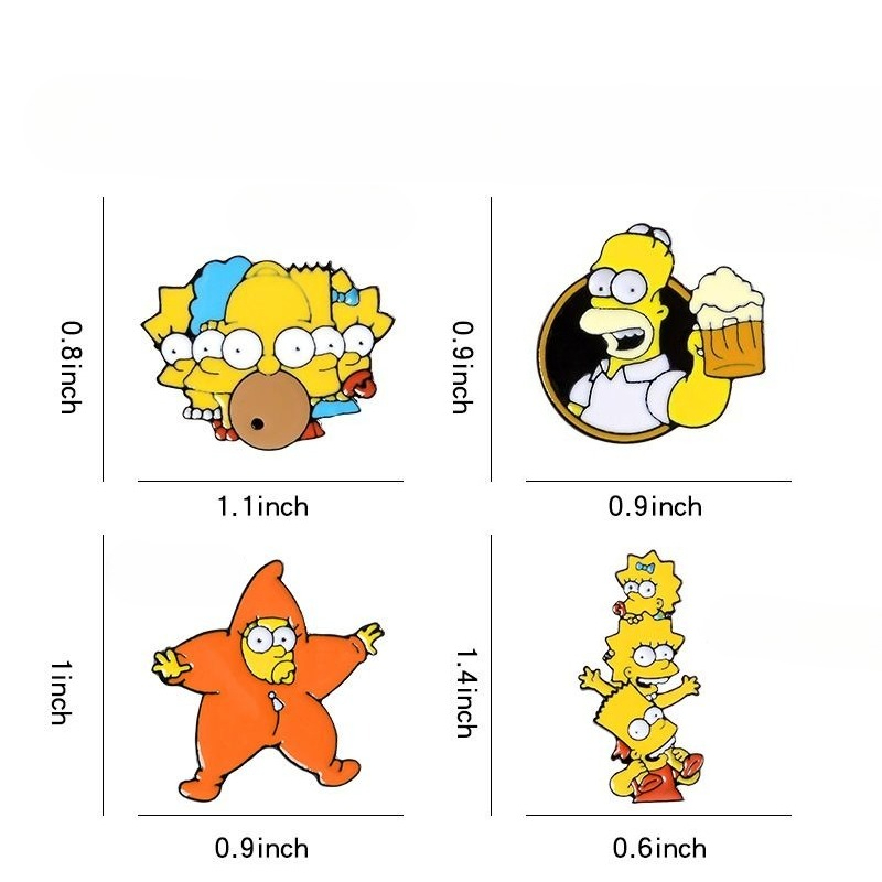 The Simpsons Homer J. Simpson  - Men Accessories Brooch 评论和价格