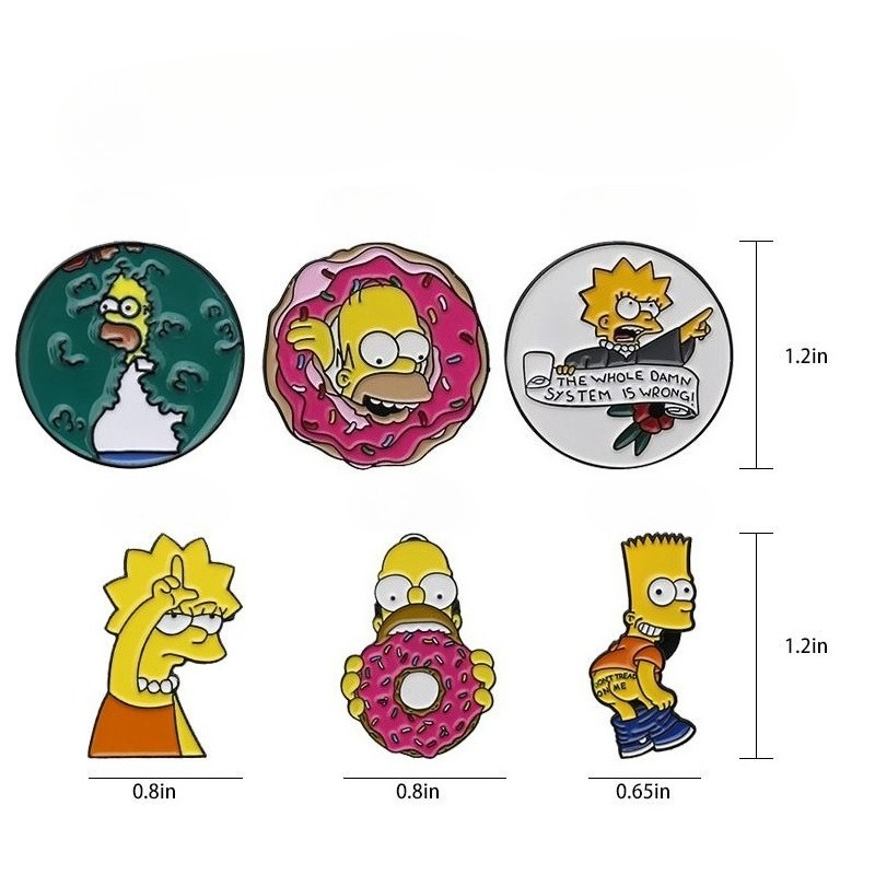 The Simpsons Homer J. Simpson  - Men Accessories Brooch 评论和价格
