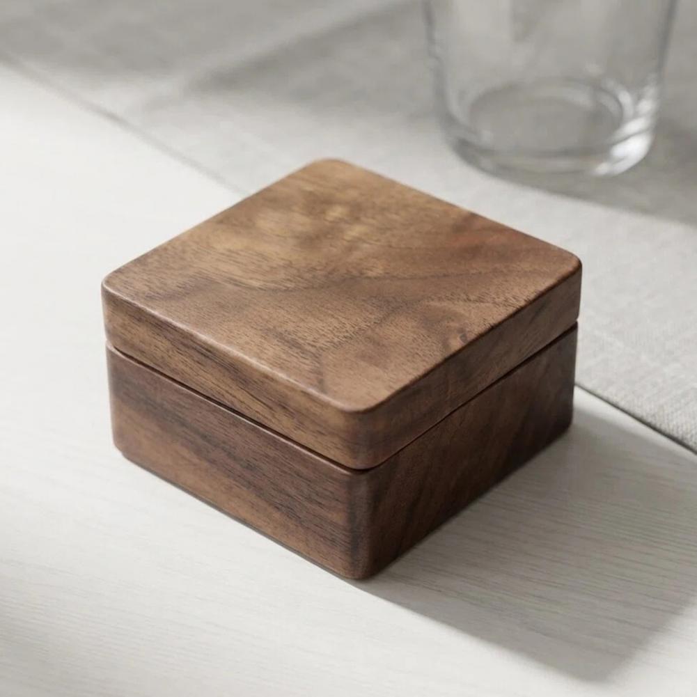 Walnut Cufflink Box Solid Wood - Cufflink Box Set 评论和价格