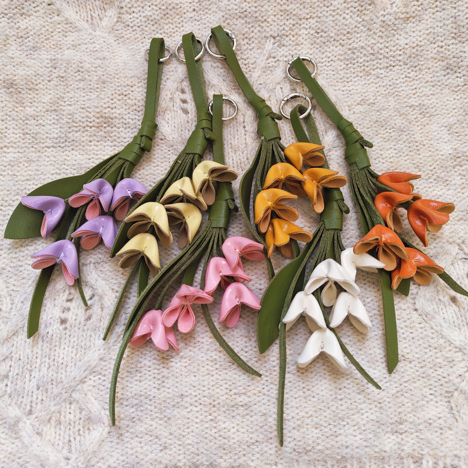 Handmade tulip bouquet leather - Men Accessories Bouquet 评论和价格