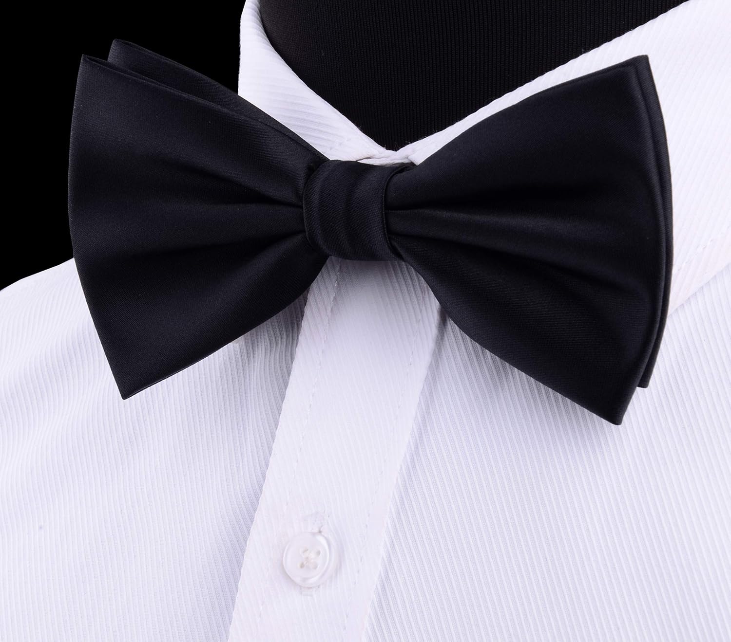 Solid Color Pre-tied Bow Tie S - Cufflink Box Set 评论和价格