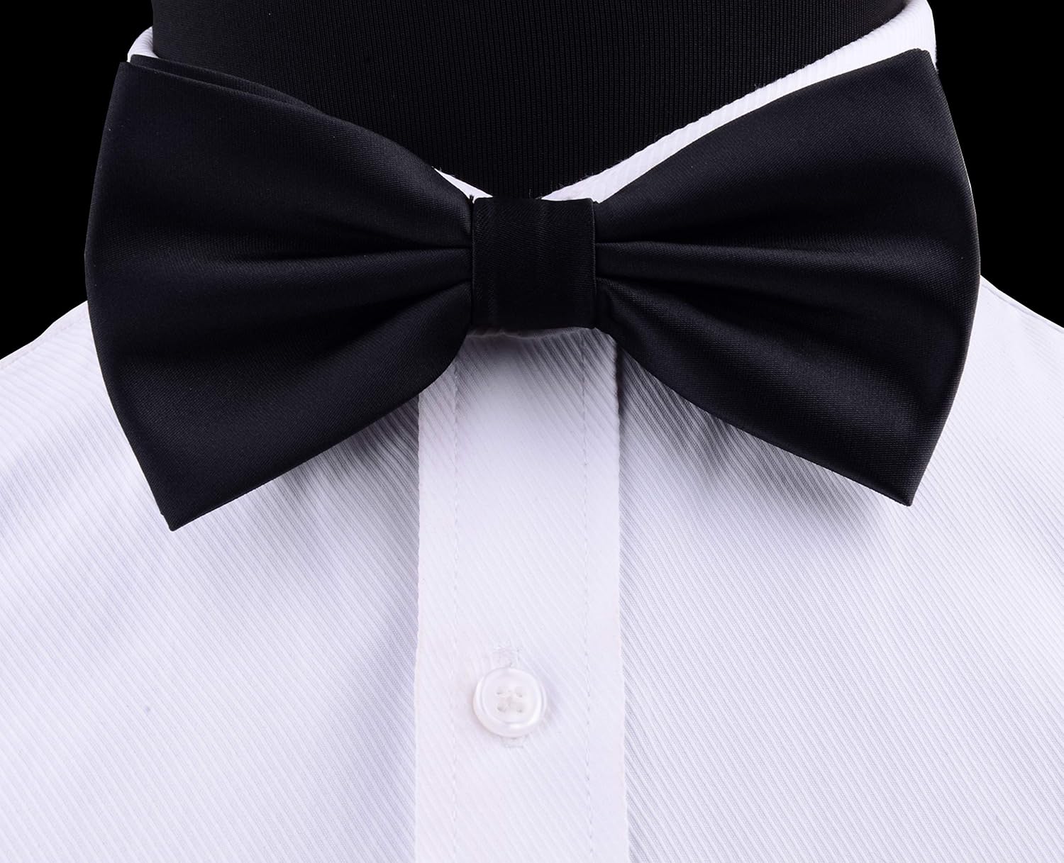 Solid Color Pre-tied Bow Tie S - Cufflink Box Set 评论和价格