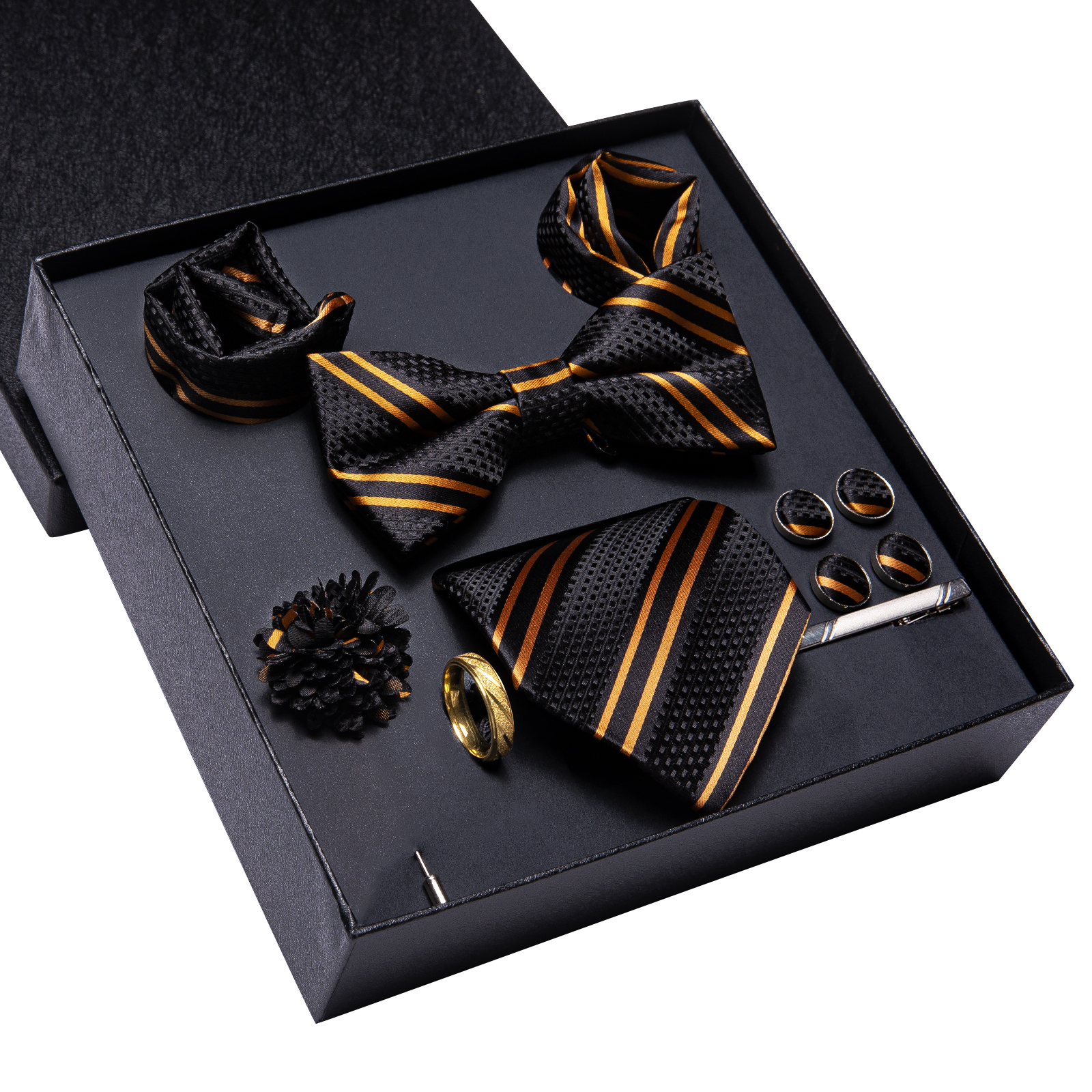 Hi-Tie Luxury Gift Box Golden  - Neck Tie Set Box 评论和价格