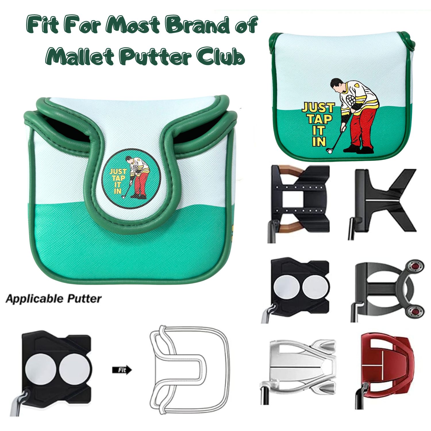 Funny PU Leather Golf Putter C - Men'S Accessories Essentials 评论和价格