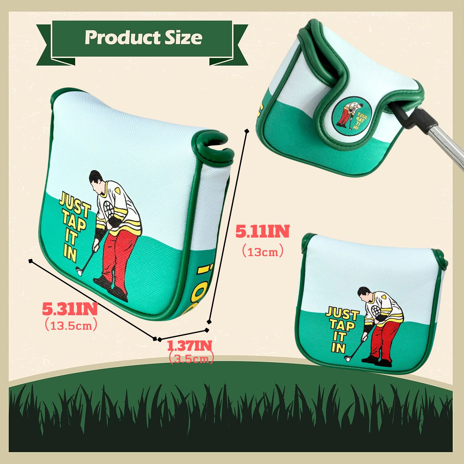Funny PU Leather Golf Putter C - Men'S Accessories Essentials 评论和价格