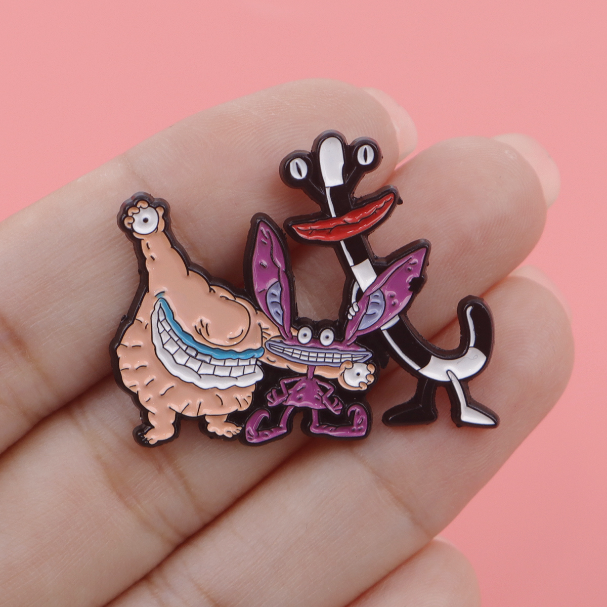 Cartoon Monster Enamel Pin Bad - Men Accessories Brooch 评论和价格