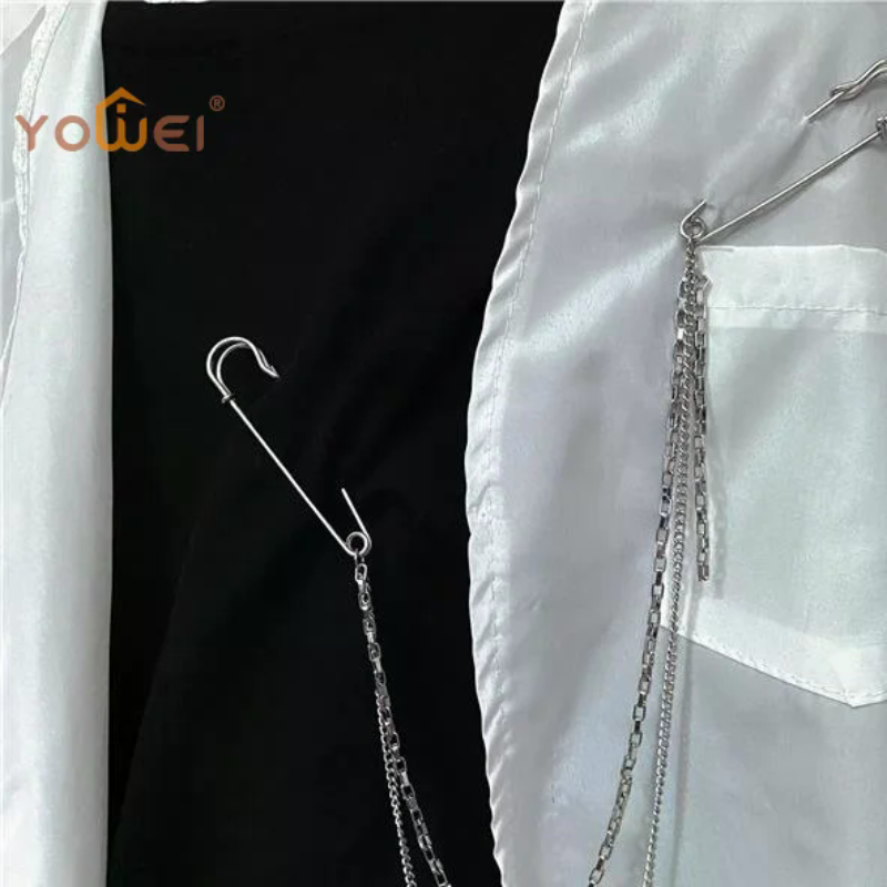 New Punk Double Layered Pants  - Men Accessories Brooch 评论和价格