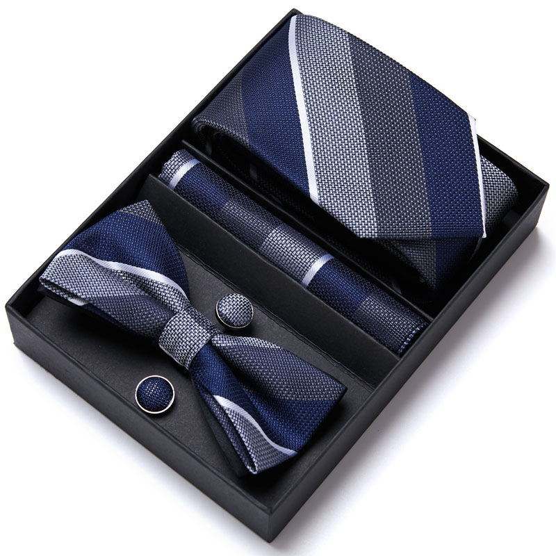 Tie For Men Formal Dress Tuxed - Neck Tie Set Box 评论和价格
