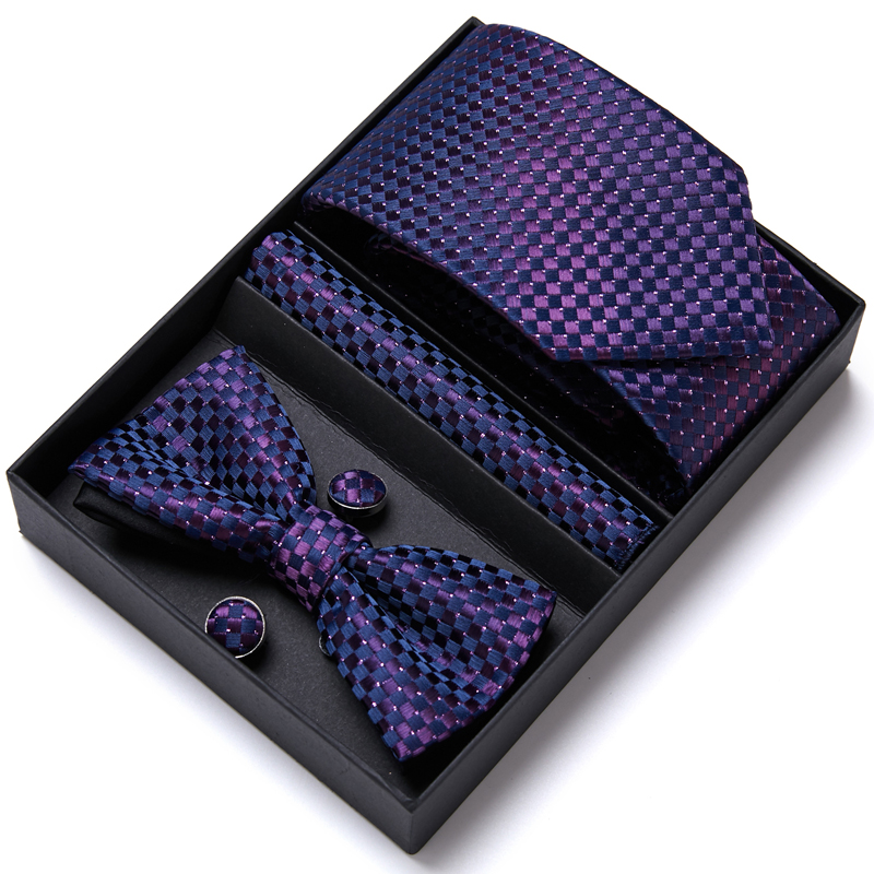Tie For Men Formal Dress Tuxed - Neck Tie Set Box 评论和价格