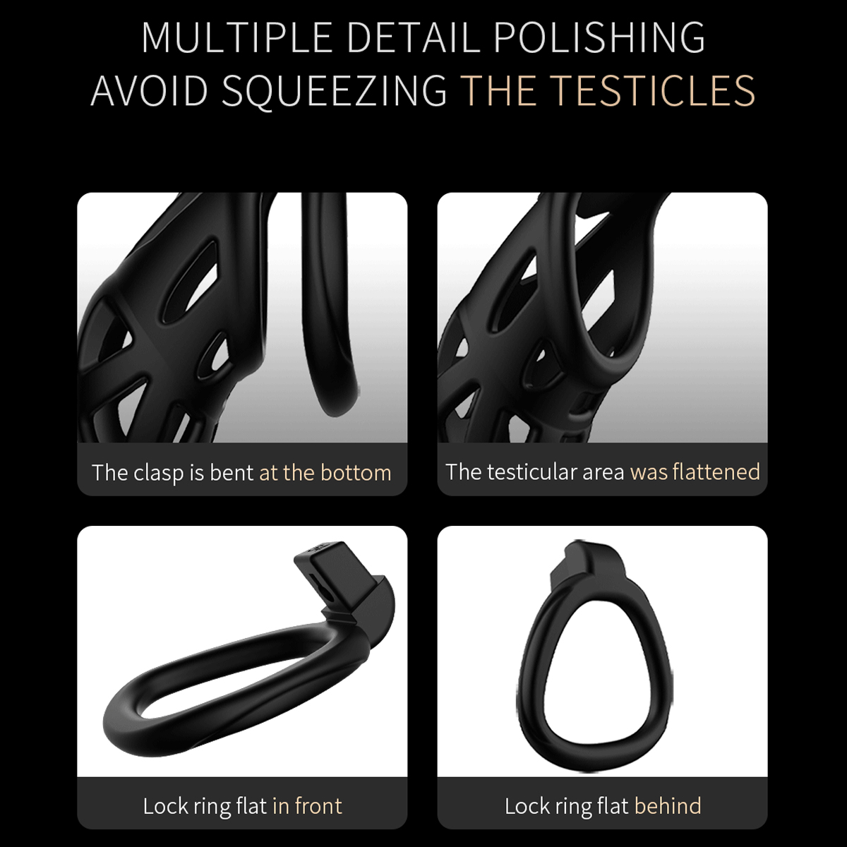 Male Chastity Cage Penis Lock  - Men'S Accessories 评论和价格