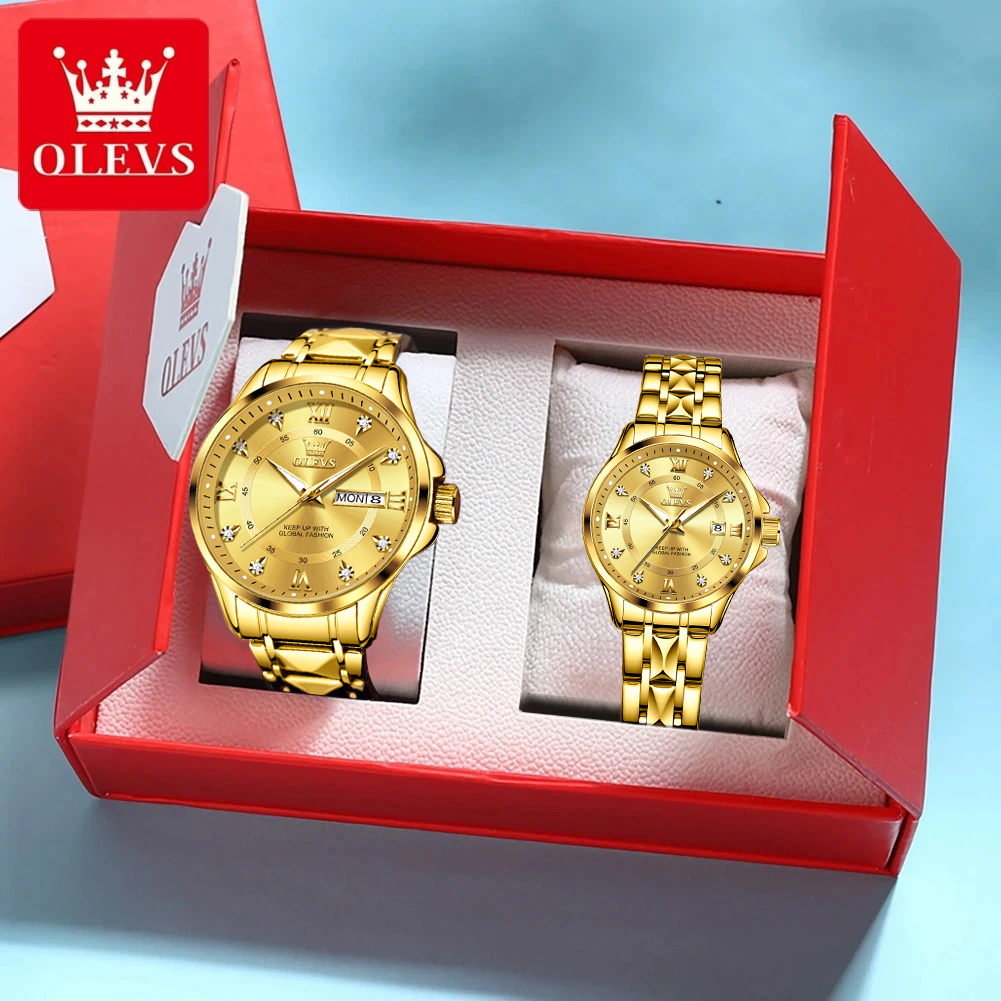 OLEVS 2906 Couple Watch Pair L - Men'S Accessories Display 评论和价格